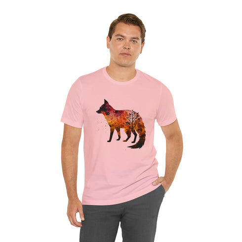 Autumn Fox Silhouette - Short Sleeve Tee